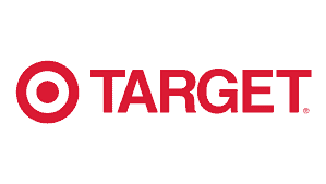Target logo with a red bullseye symbol to the left of the word "TARGET" in bold red capital letters on a white background.